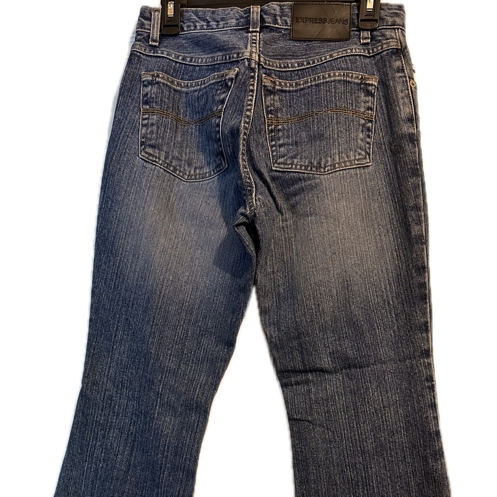 Vintage Express Women Low Rise Flare Leg Jeans Size 5/6 Regular
